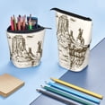thumbnail image 5 of Lsque Western Desert Cowboys 1 Pattern Telescopic Pencil Bag Pen Holder Stationery Case, Stand-up Retractable Transformer Bag Organizer, 5 of 6