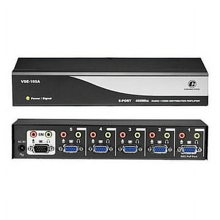 5PORT 400 MHZ VIDEO + AUDIO MICROPHONE SPEAKER SPLITTER