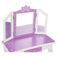 thumbnail image 4 of Ktaxon Kids Snowflake Pattern Wooden Vanity Desk w/ Folding Mirror,Stool,Drawer Purple, 4 of 9