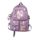 thumbnail image 4 of Mochila para mujer, mochila informal, bolsa de viaje para adolescentes, estudiantes de primaria Púrpura Yuyangstore Mochilas lindas, 4 of 8