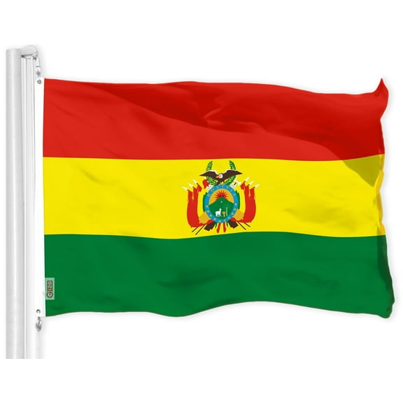 G128 Bolivia Flag, 3x5 ft, LiteWeave Pro Series Printed 300D Polyester, Brass Grommets, Outdoor