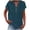 Sky Blue, variant on Women's Plus Size Casual Cotton Linen V Neck Button Top, Short Sleeve Cap Sleeve Blouse, Lightweight T Shirt for Daily Summer Wear Beige L