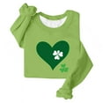 thumbnail image 4 of Craaazy Women's St Patricks Day Sweatshirts Casual Loose Round Neck Long Sleeve Tops with Comfy Shamrock Prints, 4 of 4
