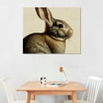 thumbnail image 2 of Feiri Vintage Rabbit Wall Art - Spring Easter Bunny Poster Prints - Modern Farmhouse Easter Egg Decoration for Bedroom Living Room - Ornament Craft Gift for Women - Rustic French Country Decor 20x16in, 2 of 6