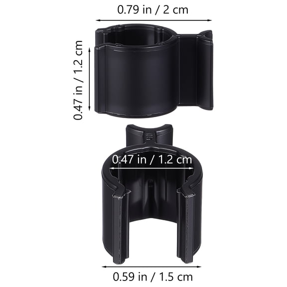 ELAYARD 30Pcs Black Plastic Lotion Pump Clip Locks for Daily Use Bottles