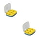 thumbnail image 4 of Advancent Caja de pastillas Contenedores de viaje portátiles Mini porta medicinas Diseño de compartimento A prueba de humedad Alta capacidad Type2 NO2, 4 of 6