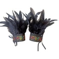 thumbnail image 3 of Poignets en Plumes Bracelet en Plumes pour Cosplay Fête Cosplay Accessoires de Costume Rave Coloré, 3 of 8