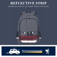 thumbnail image 5 of FORMRS Unisex School Backpack 17" Student Travel Bag with Laptop Compartment, Red Boat, 5 of 7
