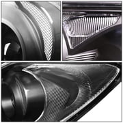 DNA Motoring HL-OH-TRAV409-BK-CL1 For 2009 to 2012 Toyota Rav4 XA30 Pair Projector Headlight Black Housing Clear Corner Headlamps