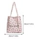 thumbnail image 2 of Bolso de hombro floral Bolsa de compras grande Bolsa de comestibles Bolsa de playa de fin de semana para mujer, 2 of 9
