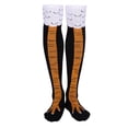 thumbnail image 1 of Chaussettes Hautes Imprimé Pied de Poulet Chaud au-Dessus du Genou, 1 of 3