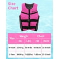 thumbnail image 6 of Koorium Kids Swim Vest Life Jacket Youth,Toddler Flotation Buoyancy Swimsuit Trainer Vests Swimming Aid Jacket for Boys/Girls,Rose, 6 of 9