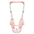 thumbnail image 1 of Arnés para caminar para niños pequeños, suave, transpirable, de algodón, con hebilla segura, estilo chaleco, andador para niños pequeños para el hogar, el jardín y el exterior, color rosa, 1 of 12