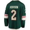 thumbnail image 3 of Men's Fanatics Branded Calen Addison Green Minnesota Wild Home Breakaway Player Jersey, 3 of 3