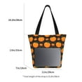 thumbnail image 4 of Uemuo Orange Pumpkin And Autumn Maple Print Tote Bags for Women,Large Capacity Corduroy Bag,Reusable Grocery Shoulder Bag,Beach Tote with Zipper Closure, Daily Essentials, 4 of 7