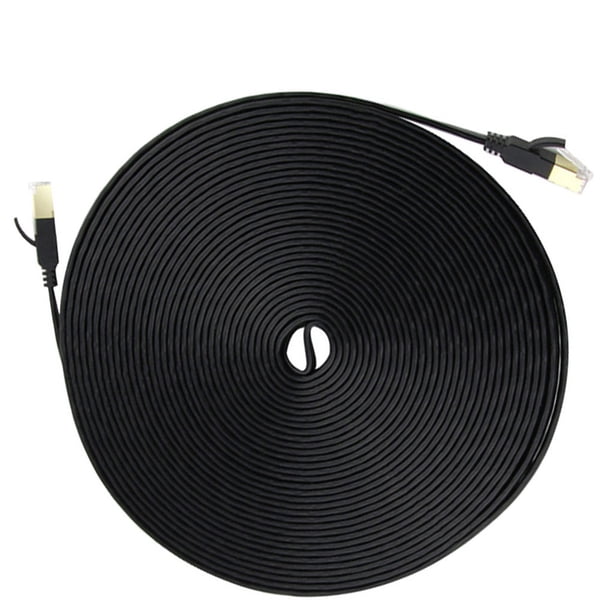 Bearachild Cable Ethernet Cat7 Cable Lan STP RJ 45 Cable de red Cable de conexión Cables de computadora negro 3M
