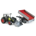thumbnail image 3 of Bruder Toys Claas Nectis 267 F with Frontloader and Tipping Trailer | 02112, 3 of 5