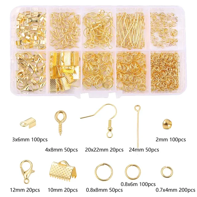 10-box DIY Jewelry Basic Accessories 1 Box/packGoldenNosize Gao Jinjia unisex