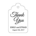 thumbnail image 1 of 100 PCS Custom Made Hang Tags Personalized Wedding Favor Thank You Gift Tags, 1 of 1