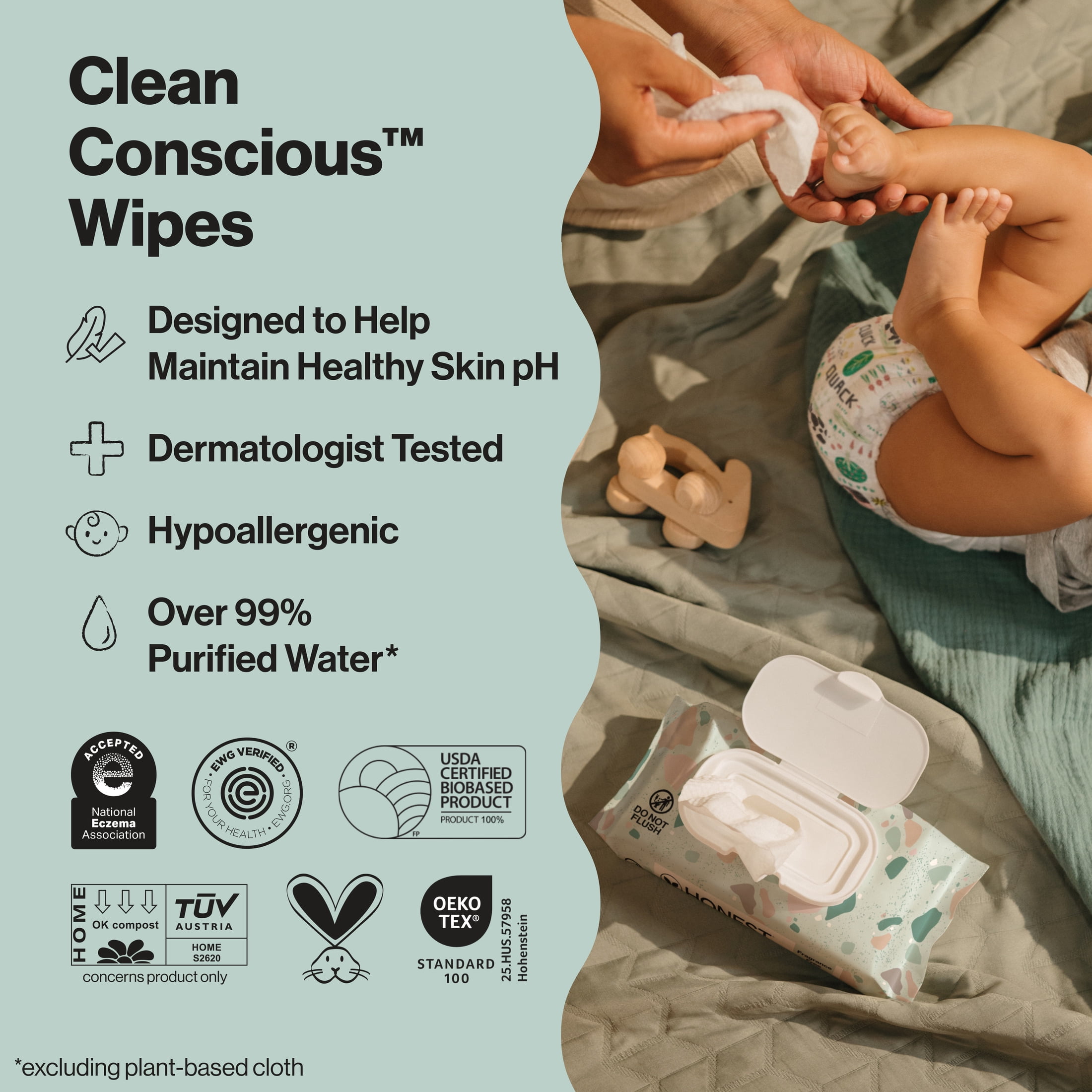 The Honest Company Clean Conscious™ Wipes, Geo Mood, 288 Count
