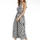 thumbnail image 4 of Qarigey Vestido largo a rayas con cuello halter y estampado maxi para mujer Vestido estampado sin mangas para mujer Ropa de verano Vestidos  L, 4 of 6