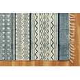 thumbnail image 6 of Casavani Handmade Blue Block Printed Cotton Indoor Outdoor Patio Rug Living Room Carpets 4x7 feet, 6 of 6