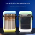 thumbnail image 2 of Extra Thick Waterproof Clear ABS Cigarette Case - 20-Count Sealed Smoke Storage Box with Lanyard, Outdoor Moistureproof Holder for Men, Portable Compact Design , Cigarette Holder Case,Blue, 2 of 6
