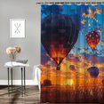 thumbnail image 2 of Orinice Balloons Sunset Field Bathroom Decor Set Polyester Fabric Shower Curtain Set with Hooks 60x72, 2 of 7