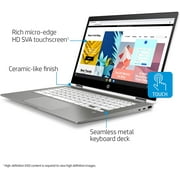 Flagship HP Chromebook x360 14 2 in 1 Laptop I 14 HD Touchscreen Display I Intel Quad-Core Pentium Silver N5000 I 4GB DDR4 128GB eMMC 128G SD Card I WIFI USB-C B&O Play Webcam Chrome OS