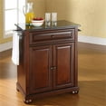 thumbnail image 2 of Bowery Hill Traditional Wood Kitchen Island with Granite Top in Mahogany, 2 of 7