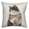 thumbnail image 2 of Creative Products Christmas Kitty 16x16 Spun Poly Pillow, 2 of 3