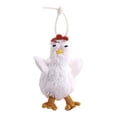 thumbnail image 4 of Llavero de muñeco de animal, bonitos llaveros para regalos de cumpleaños, fiesta de graduación, niños Blanco, 4 of 9