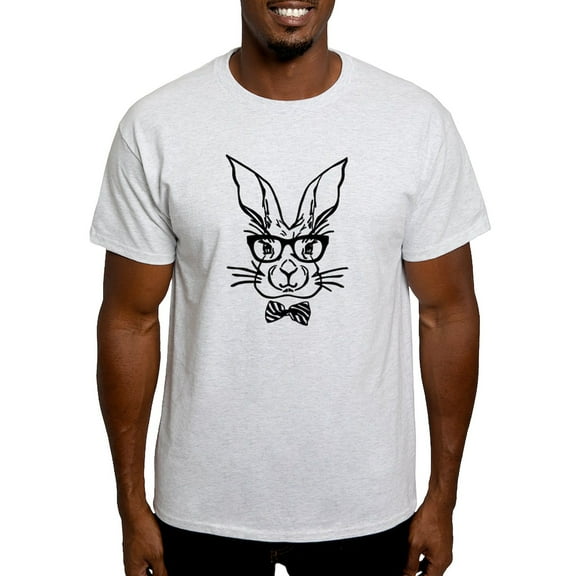 CafePress - Cute Hipster Easter Bunny T Shirt - Men's Classic Graphic T-Shirt