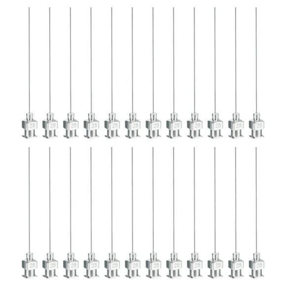 Unique Bargains 24 Pcs 25G 2 Inch Blunt Tip Dispensing Needle with Lure Lock for Refilling Liquid Inks Adhesives