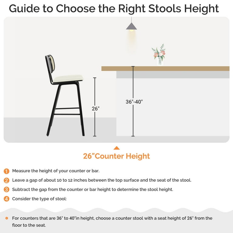 Dining Room Proper Stool Height For 36 Inch Counter 26