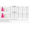 thumbnail image 7 of AURA Women’s Flared Mid Length Dress Round Neck Three Quarter Sleeve High Waist Zipper S XXXL, 7 of 7