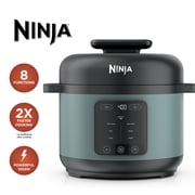 Ninja HyperHeat 8-in-1 Electric Pressure Cooker with SimpliServe Pot — 6.5 Qt, Cooks Up to 2X Faster, 1200W, Feeds 8–10, Sage Leaf
