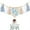 Blue, variant on Scheam Beige Theme Half Birthday Banner,Tassel Wood Bead High Chair Banner,Boho Party Photo Backdrop,6 Month 1/2 Birthday Baby Shower Decorations 1 Pcs