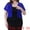 Royal Blue, variant on Plus Size Bolero Short Sleeve Lace Shrug Cardigan 1X Red