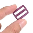 thumbnail image 4 of 3/4 Inch Tri-Glide Slide Buckles Webbing Strap Fastener, Purple, 50 Pack, 4 of 5