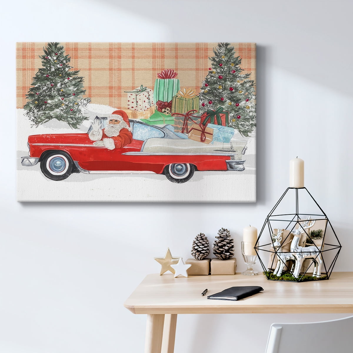 Santa on Wheels II- Gallery Wrapped Canvas