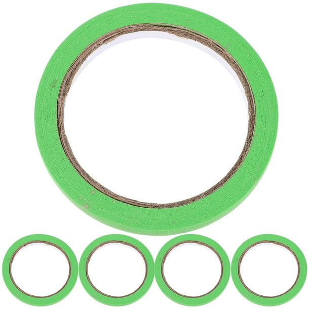 5 rollos de cintas para manualidades, cinta adhesiva, cintas adhesivas para álbumes de recortes, cintas adhesivas de colores (20 m)