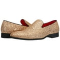 thumbnail image 7 of Santimon Leather Paillette Loafers Business Dress Shoes Glitter Slip-on Casual Shoes Gold 7.5 US, 7 of 7