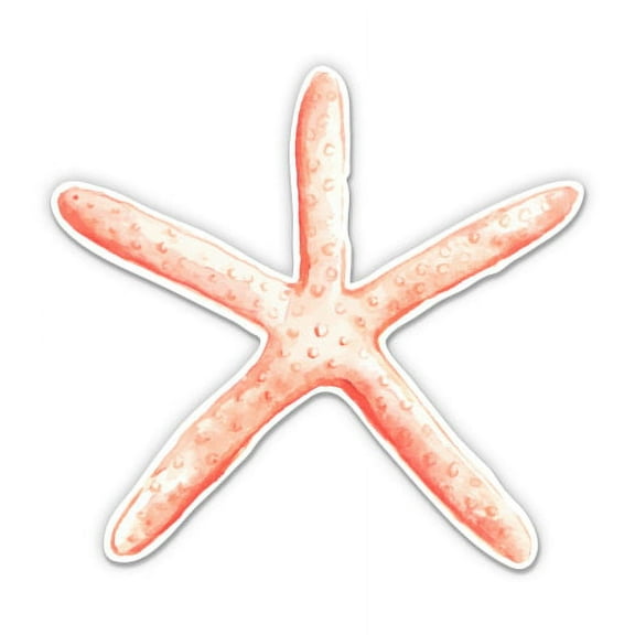 Starfish - 3" Vinyl Sticker - For Car Laptop I-Pad Phone Helmet Hard Hat - Waterproof Decal