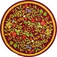 thumbnail image 2 of Safavieh Chelsea Dania Bordered Area Rug, Burgundy, 8' x 8' Round, 2 of 11