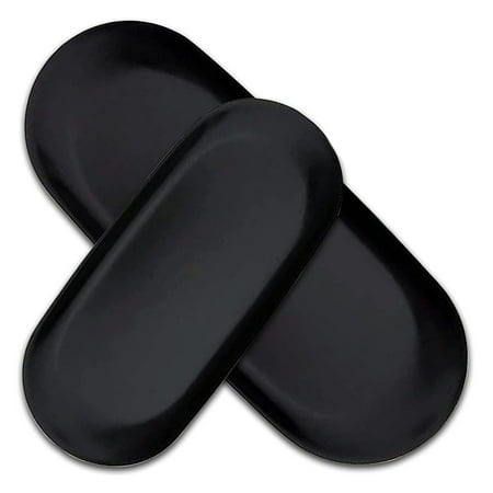 

Oval Storage Items Oval Cosmetic Trays Candles Black Serving Trays Buffet Plate for