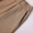 thumbnail image 4 of Conjunto de dos piezas de verano para mujer con chaleco sin mangas de color liso y espalda hueca de encaje - Poliéster, cuello cuadrado, pantalones de pierna ancha - Tallas S-XXL, 4 of 8