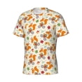 thumbnail image 5 of Vsdgher Forest Squirrel Print Men's Dry Fit Mesh Athletic Shirts Moisture Wicking Tennis T-Shirt Tops, 5 of 9
