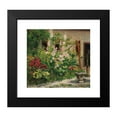 thumbnail image 2 of Marie Egner 22x20 Black Modern Framed Museum Art Print Titled - Front Garden with Flowering Stock Roses, 2 of 5