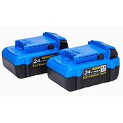 Kobalt 24-Volt Max 2-Pack 4 Amp-Hour; 4 Amp-Hour Lithium Power Tool Battery